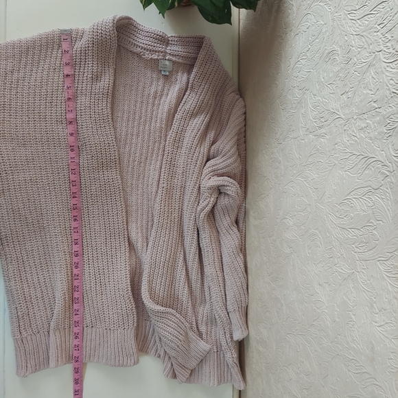 a new day beige cream chunky knit open cardigan Sz XL - Picture 6 of 7
